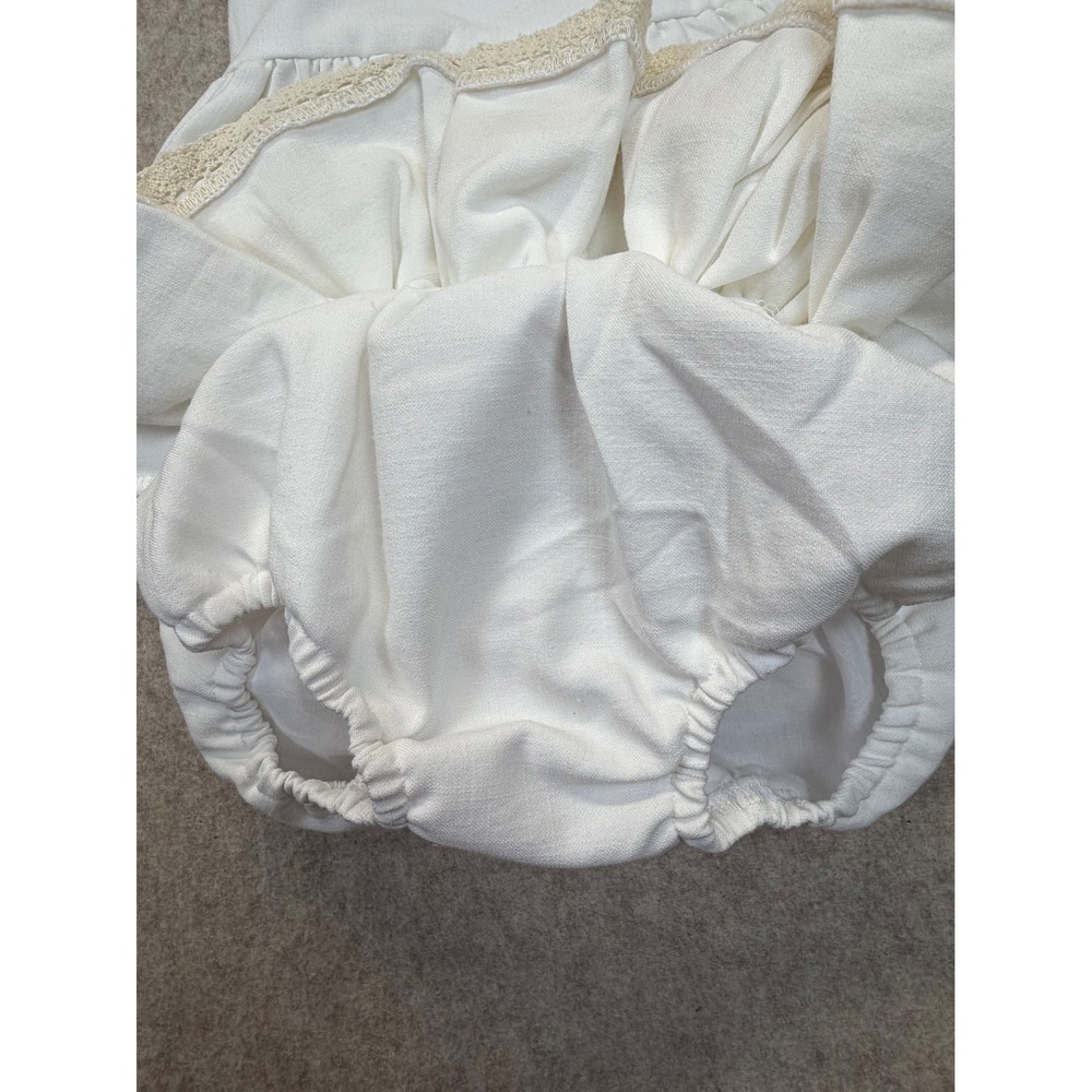 Sugar Dumplin Kids 2pc Set Baby Girl 3M Ivory Ruffle Lace Halter Bloomers - Picture 7 of 8